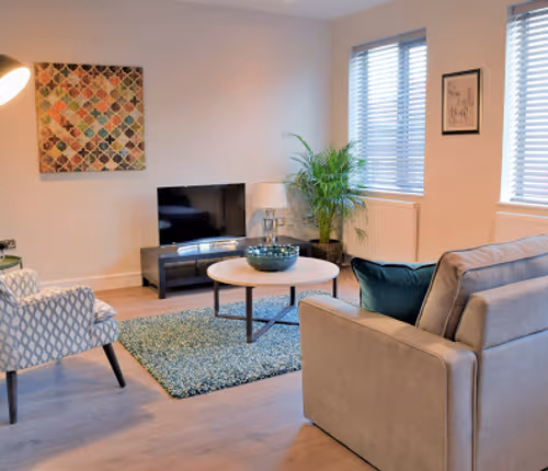 living space at Geneva Apartments