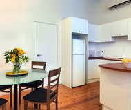 Dining space at CBD apartment