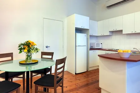 Dining space at CBD apartment