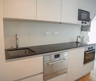 <font style="vertical-align: inherit;"><font style="vertical-align: inherit;">Voll ausgestattete Küche im Studio-Apartment im 21rooms</font></font>