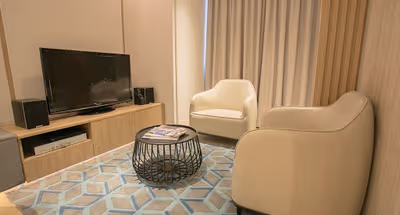 Bright living area at Chatham Circuit Serviced Apartments, Kowloon