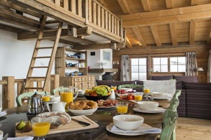 NESTLED JUST OFF THE SKI LIFT WITH ELEVATED VIEWS OF THE VALLEY OF VERBIER