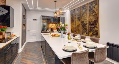 Fully equipped kitchen in 3 bed at Swish luxury apartments
