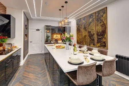 Fully equipped kitchen in 3 bed at Swish luxury apartments