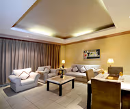 Living area at North Riyadh apartment