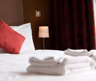 Bedroom at Apartments on Commercial Street near British School