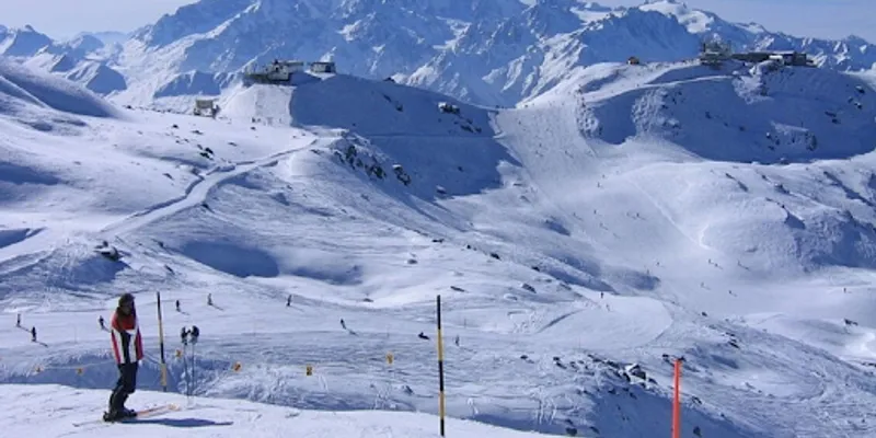 NESTLED JUST OFF THE SKI LIFT WITH ELEVATED VIEWS OF THE VALLEY OF VERBIER