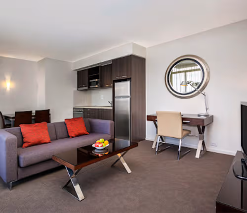 Stunning living area in Quest Caroline Springs