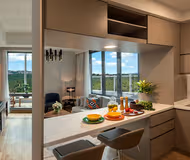 Full kitchen at Somerset Maslak Istanbul