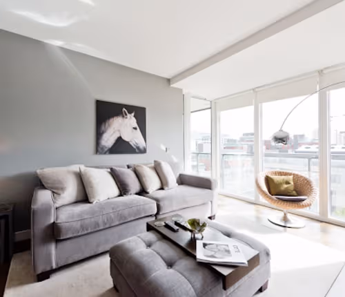 Riverside Apartment living room