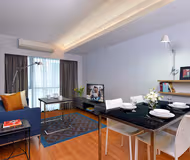 Simplistic living area in Citadines Sukhumvit 11 Bangkok