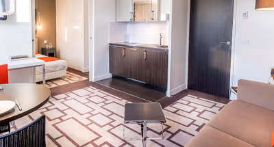 Living room at Hipark by Adagio Grenoble