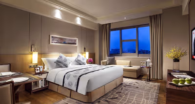 Bedroom at Somerset Wusheng Wuhan