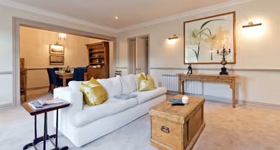 Living room at Ballsbridge apartment