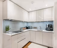 Equipped Kitchen at Hyde Park Gate Apartment
