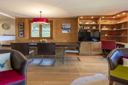 A SUN LIT CHALET APARTMENT IN THE SKI RESORT OF VERBIER