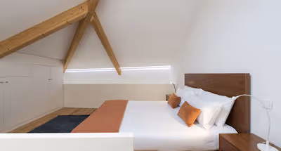 Bedroom at Firehouse - 2 People Mezzanine (with parking included)