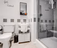 Bathroom at Short Term Rentals apartment
