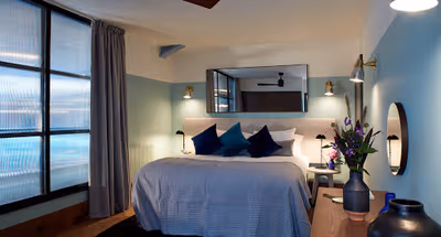 Bedroom at Ducie Street Warehouse in Manchester