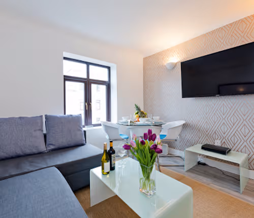 Living room at Claredon Hall