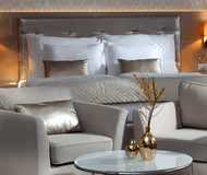 Luxury bedroom at Sulekova Serviced Apartment