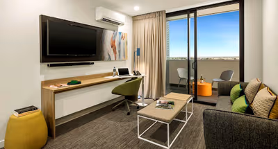 Spacious living area at Quest Dandenong Central