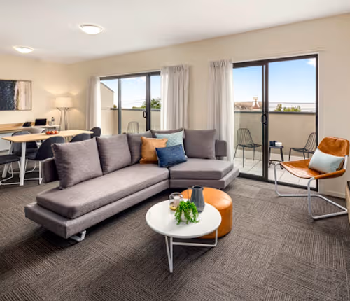 Stunning living area in Quest Geelong