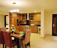 Dining space at Oud Metha 18th Street Serviced Apartments, Bur Dubai