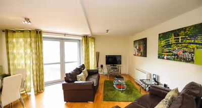 living space at Hamilton Court Bristol