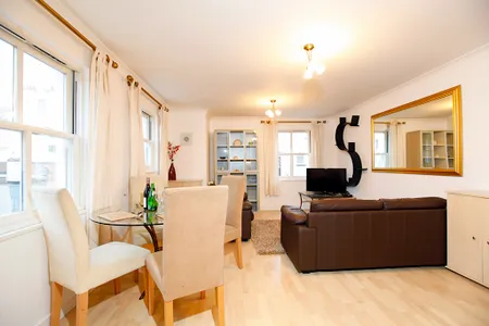 Bright living room at Packington Place