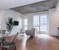 Upscale Fitness Center Downtown Montreal Balcony