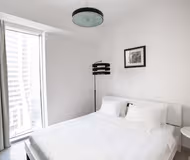 Luxury bedroom at Mamsha Street Residences Serviced Apartments, Dubai Marina