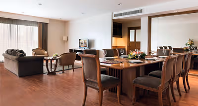 Spacious living area at Somerset Park Suanplu Bangkok