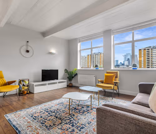 Living area at City Reach Serviced Apartments by MySquare