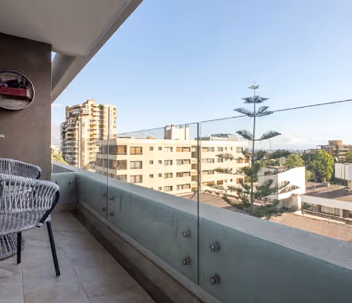 Living area at Vespucio Sur