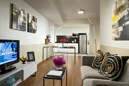 Simplistic living area in Citadines Sukhumvit 8 Bangkok