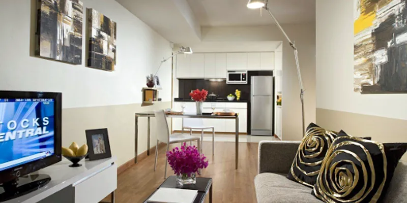 Simplistic living area in Citadines Sukhumvit 8 Bangkok