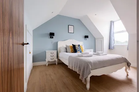 Bedroom at Finchley apartment