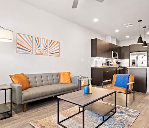 Comfy living area at Glendale Cuvee