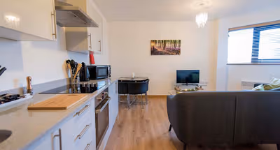 Living room at The Quadrant