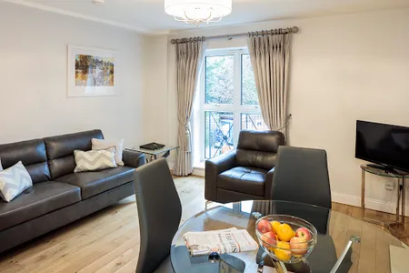 Living area at Ballsbridge apartment