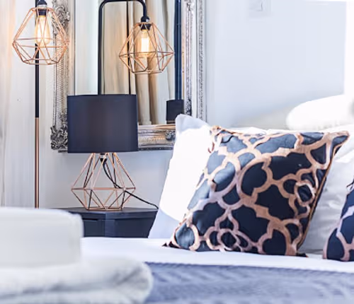 Bedroom at Point West, South Kensington