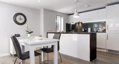 Living space - 1 bed apartment