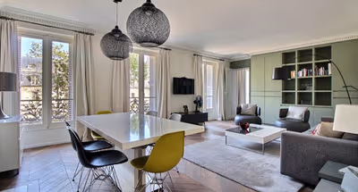 Spacious living area at Boulevard de La Tour Maubourg Serviced Apartment, Palais-Bourbon