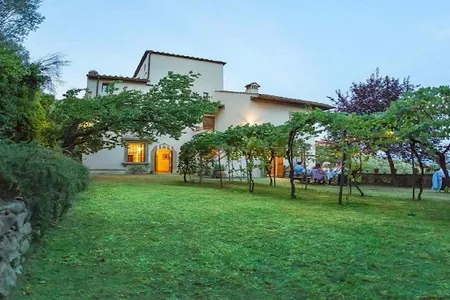 AN EXCEPTIONAL 15TH CENT RENAISSANCE TUSCAN VILLA ON THE FIRST HILLS OF FLORENCE