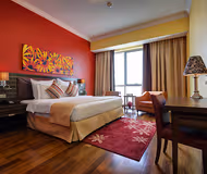 Luxury bedroom at Dubailand Serviced Apartments, Dubai Land