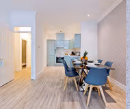 Dining space at City Center apartment