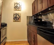 Kitchen at East Village apartment