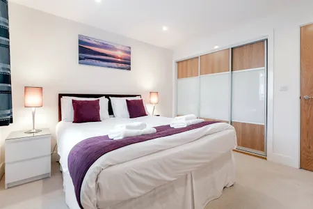 Bedroom at Epsom apartment