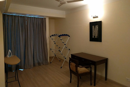 Cosy living area in Gurgaon Belaire Apartments in DLF Phase 5